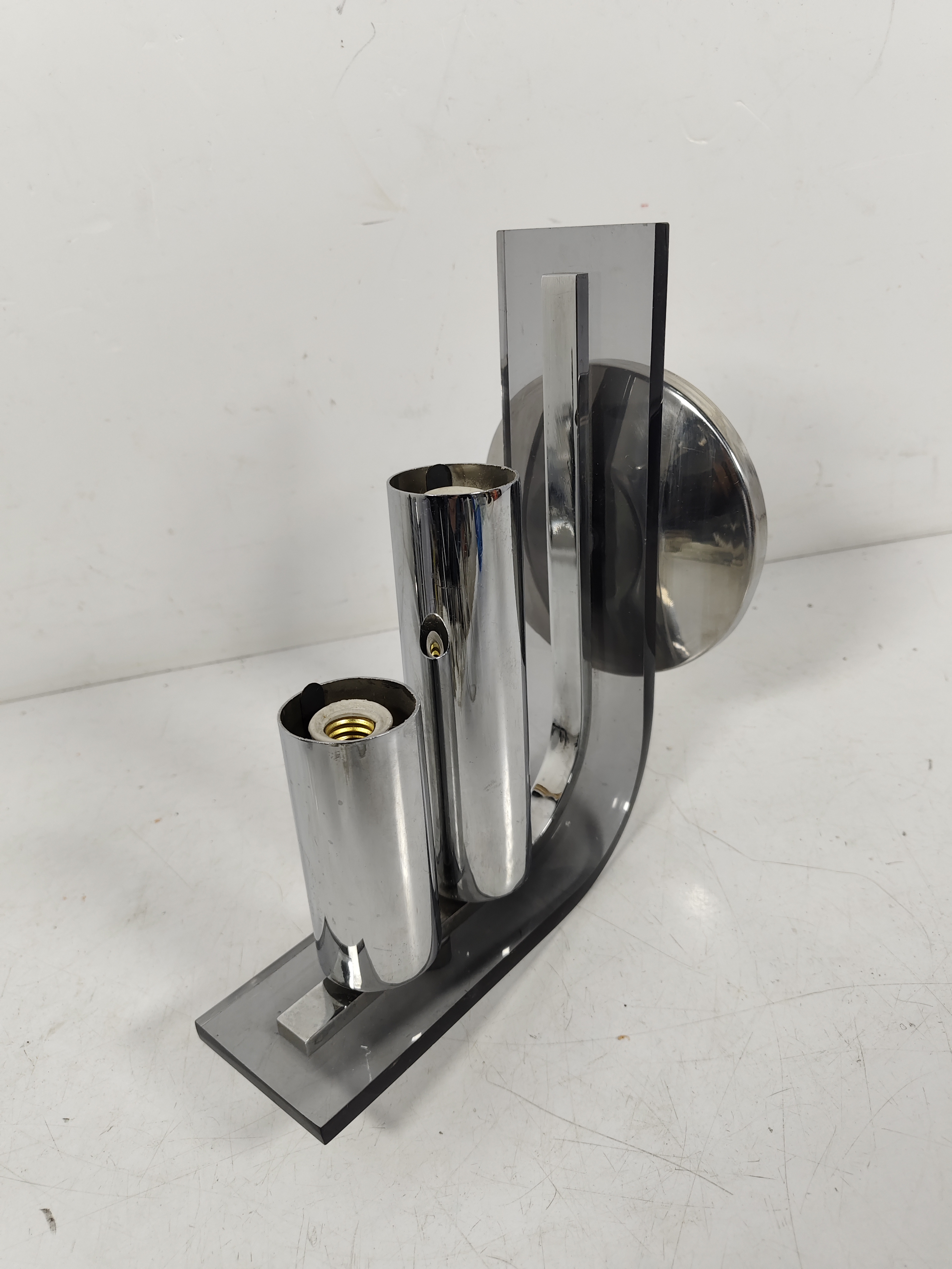 aplique pared baño metacrilato inox e14 13x6-11.8x18.7 3u